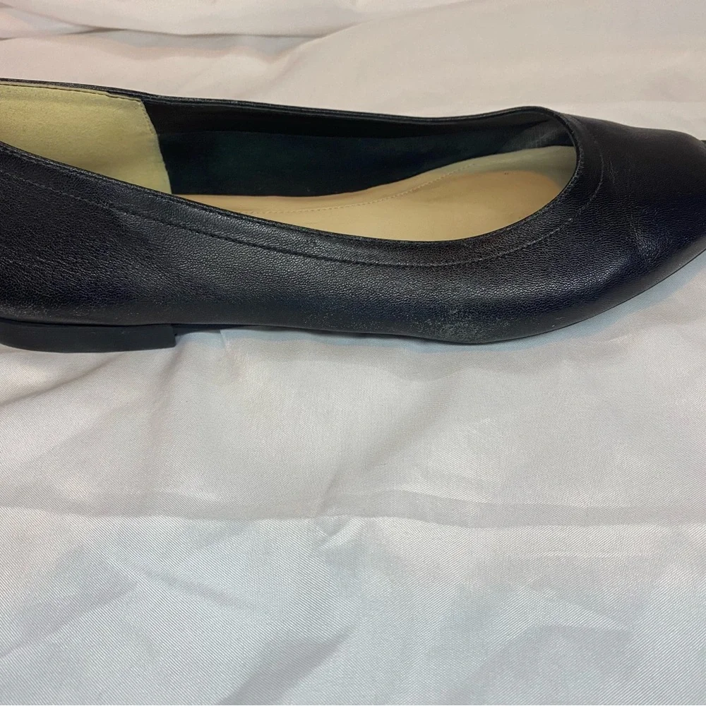 Everlane Black Pointed Leather Flats - Picture 8 of 10